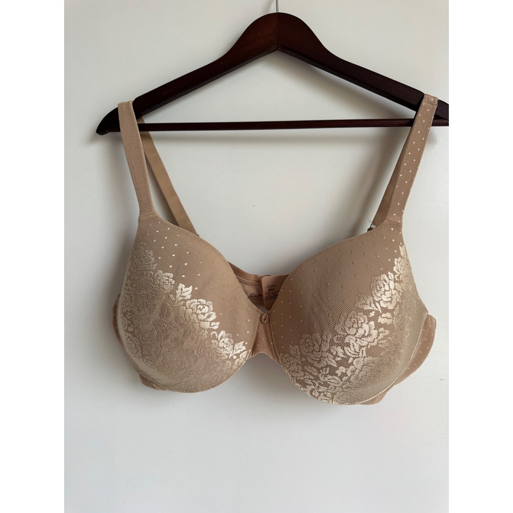 Soma Stunning Support No Show Minimizer Bra Soft Tan Floral Lace 38DD NEW brown